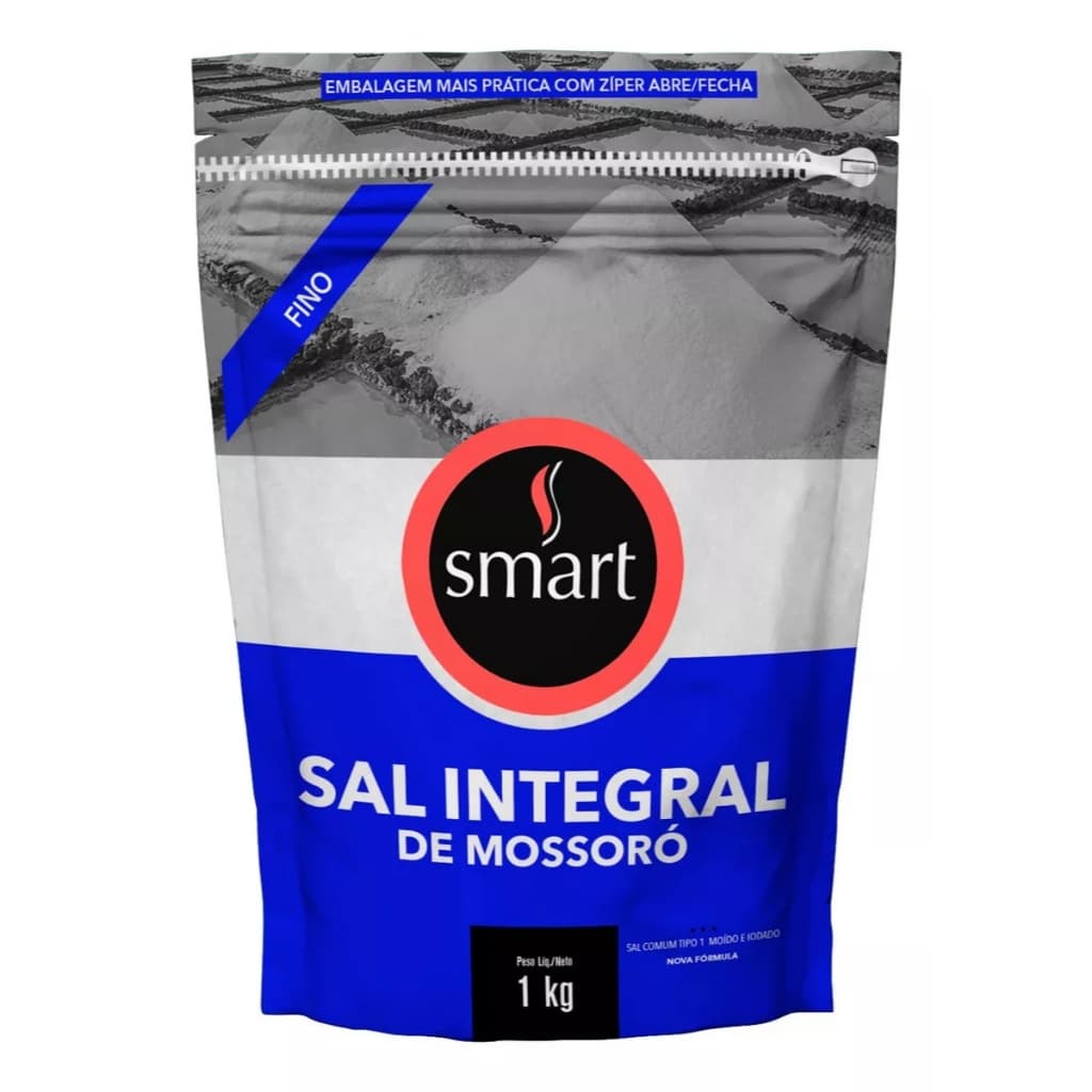 SAL MARINHO DE MOSSORÓ FINO TEMPERO 1KG DA SMART