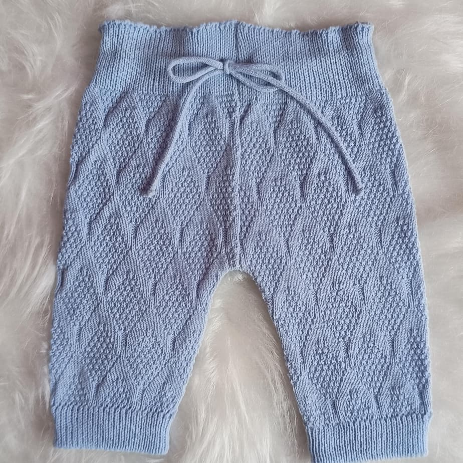 calça modelo mijão bebe em trico de luxo biami baby infantil menina menino