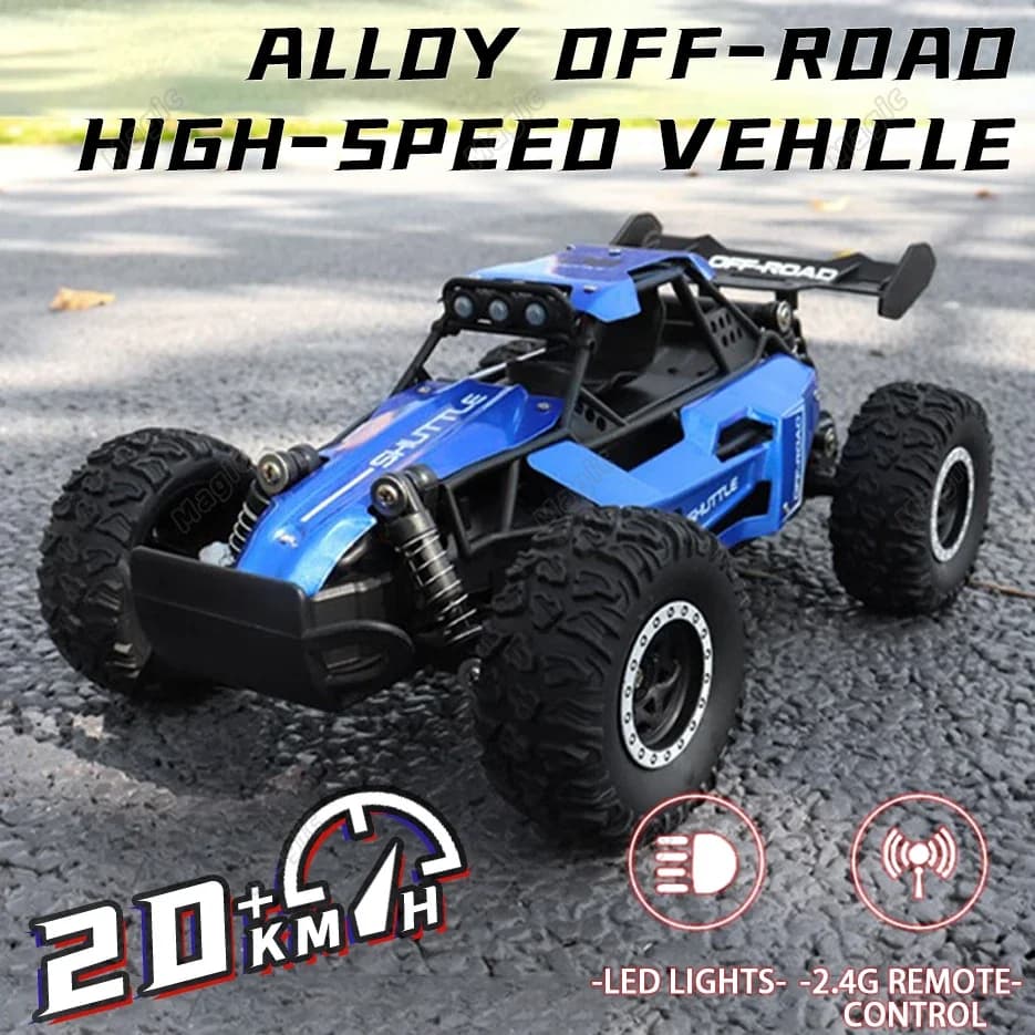 Carrinho De Controle Remoto Off Road 4x4 Até 20km/h