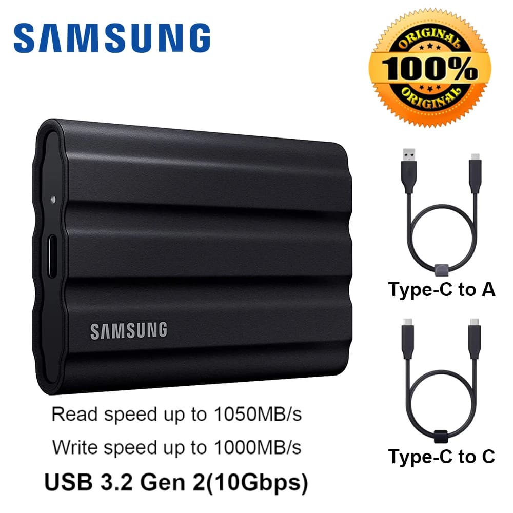 Hd Ssd Externo T7 Shield 1 Tb Samsung Usb 3.2 1050mb/s