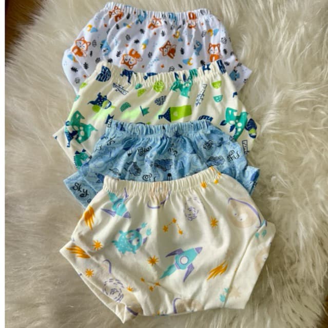 Kit 4 Tapa fralda Shortinho Bebê Aparador de fralda calcinha cuequinha infantil verão dia a dia barato roupas baratinhas