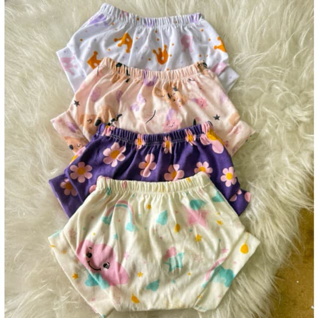 Calcinha de bebê aparadora de fralda malha 100% algodão tamanho P M G Cueca Cuequinha tapa ou tampa fralda verão barato