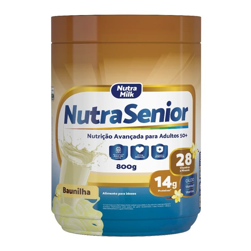 Nutra Senior Adulto 50+ Complemento Alimentar 800gr 28 Vitaminas e Minerais