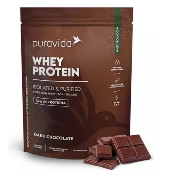 WHEY PROTEIN SABOR CHOCOLATE 450g PURAVIDA