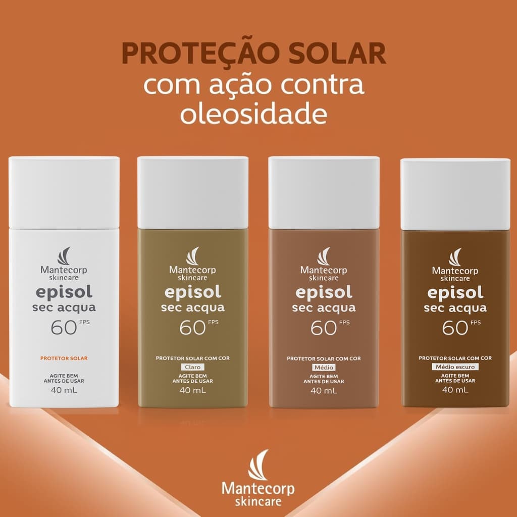 Episol Sec Acqua FPS 60 Mantecorp – Protetor Solar Facial 40ml