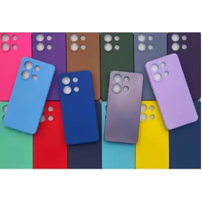 Capa Capinha Para- Note 13 4G - Redmi Silicone Aveludado Capinha Case