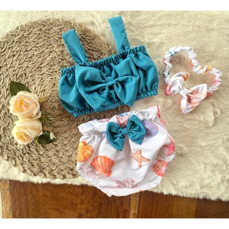 Kit infantil menina conjunto tiara roupa bebê tapa fralda calcinha blogueirinha bolofofos stitch personagens temáticos