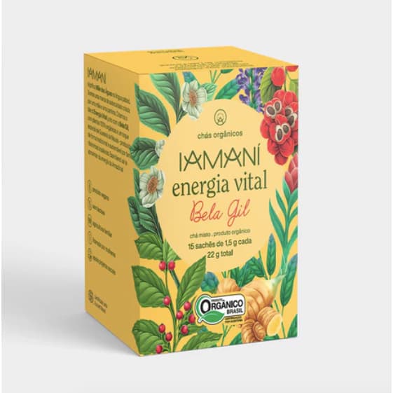 Chá Orgânico Energia Vital - 15 sachês - Iamaní