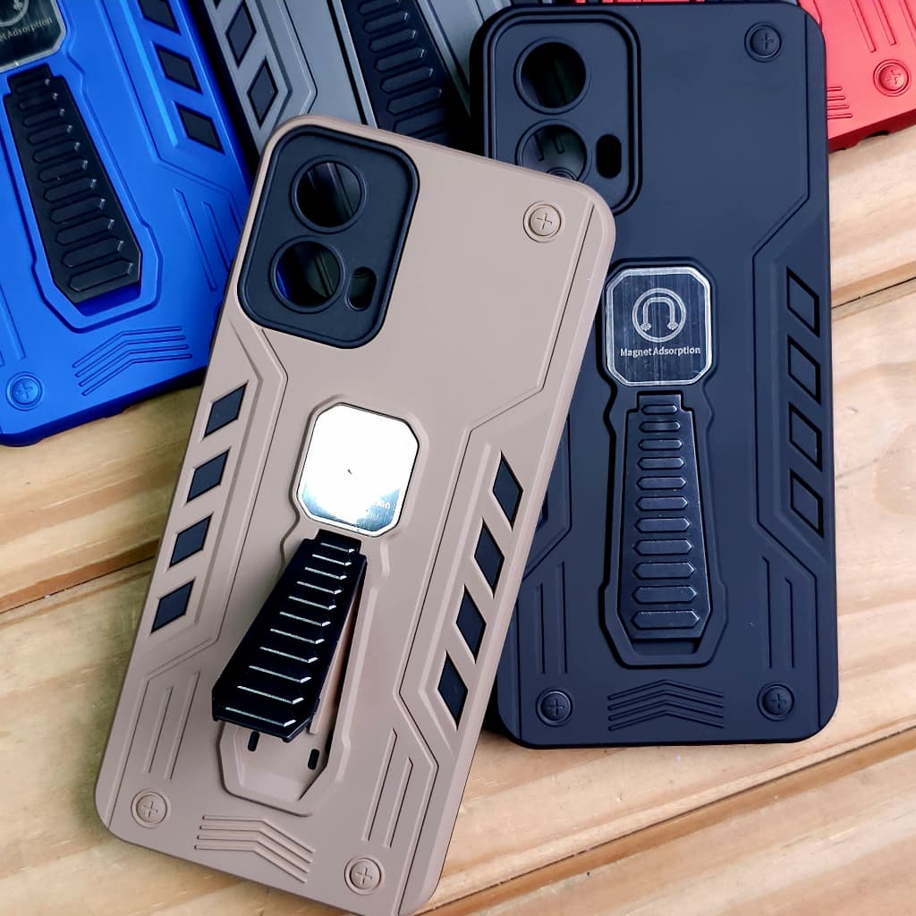 Capa Capinha Case armadura anti impacto com suporte magnético para Motorola Moto G34 / G45 / Moto G54 G64 / Moto G84 G55