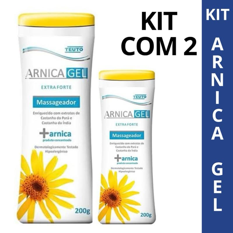 Kit Gel De Arnica 2x  Massageador 200g – Teuto (2 Unidades)