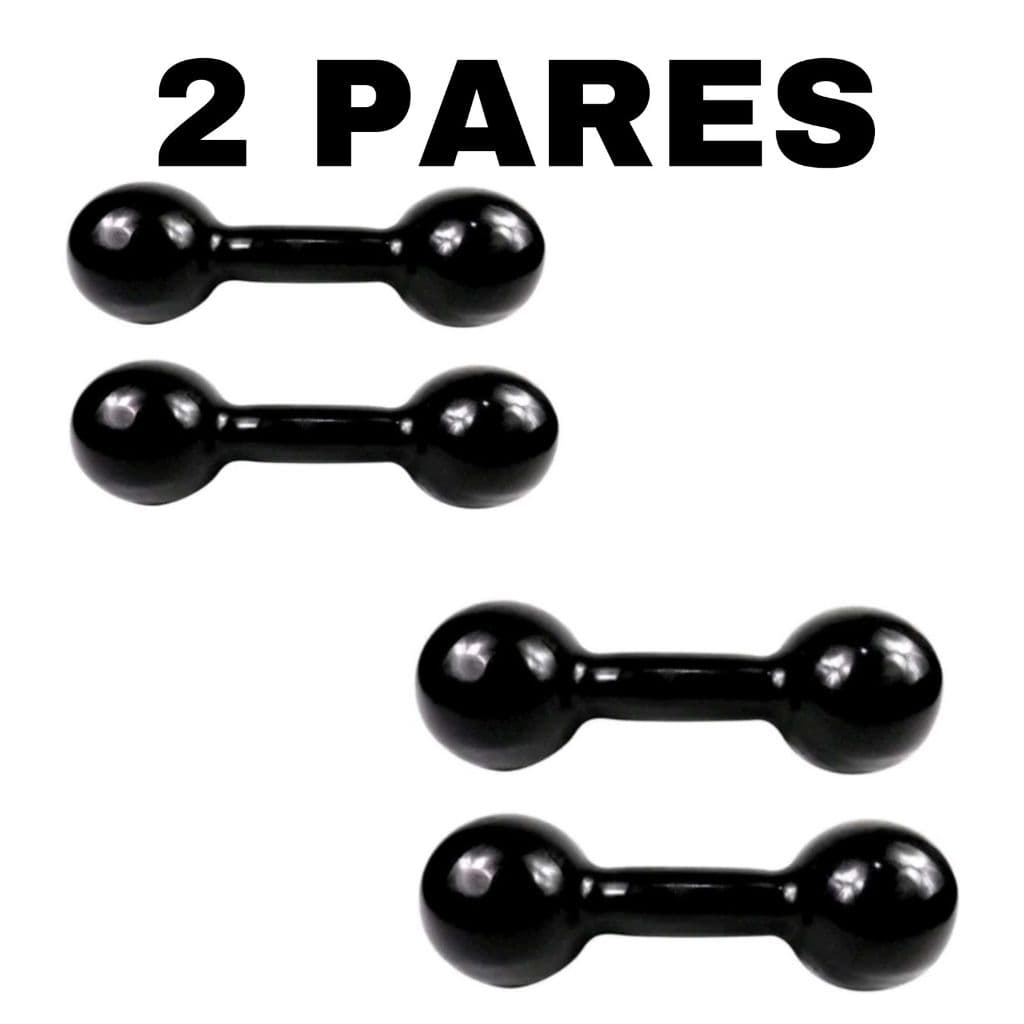 KIT 2 PARES DE HALTER EMBORRACHADO, REVESTIDO PARA TREINOS E MUSCULAÇÃO - CASA