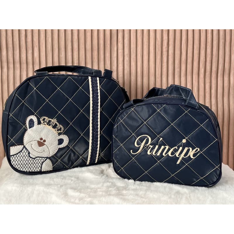 Kit bolsa Maternidade para bebê menino e menina 2 peças para enxoval de bebe