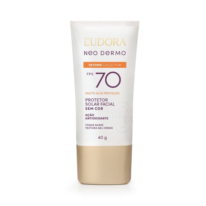 Protetor Solar Facial Sem Cor Defense Collection FPS 70 Neo Dermo - Eudora