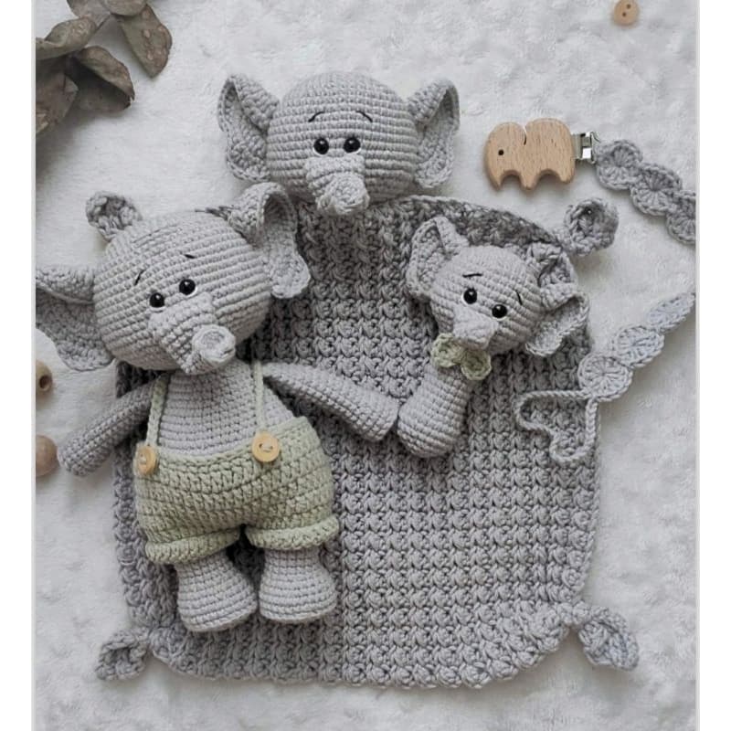 Kit para bebê de crochê amigurumi