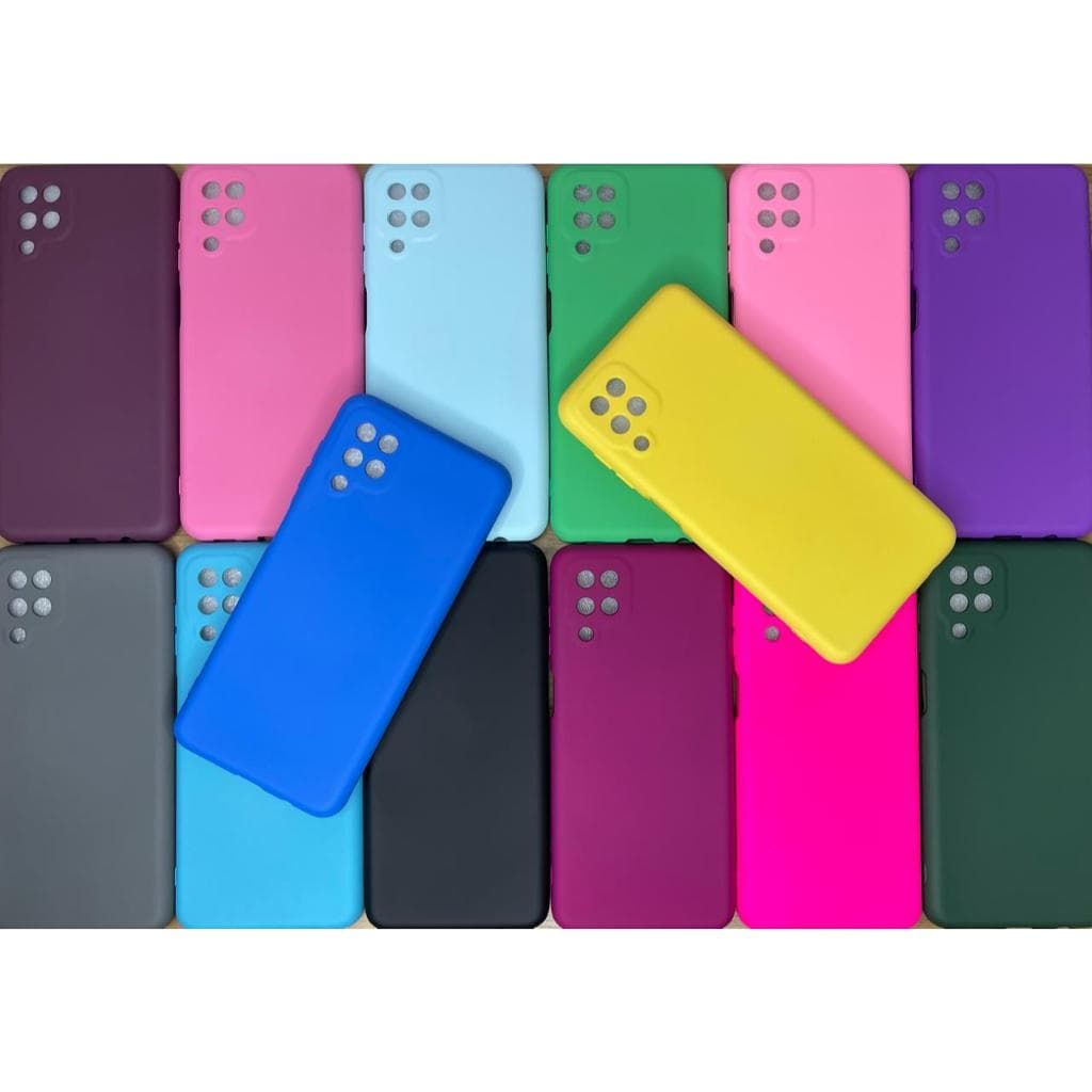 Capa Capinha Para Samsung  A12  Silicone Aveludado Película Case