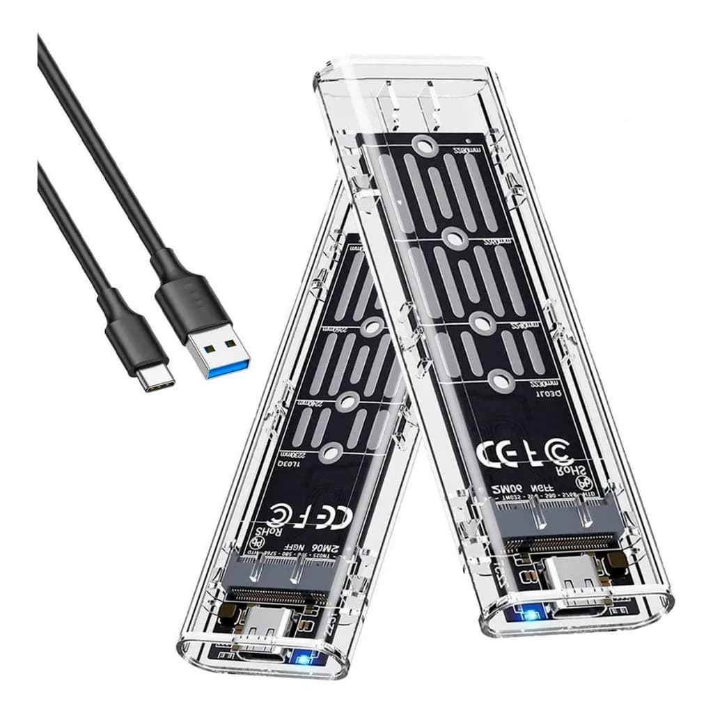 Case para SSD M2 NVME Rapido Externo Cabo Usb 3.0 Ngff Sata - EDF