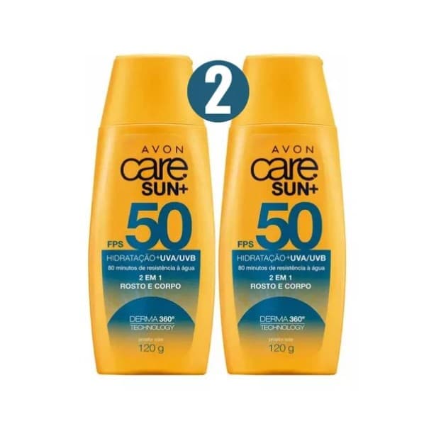 2x Protetor Solar Facial E Corporal FPS 50 UVA/UVB Toque Seco Pele Mista a Oleosa Fotoequilíbrio120g