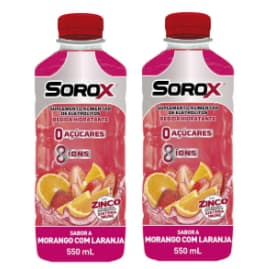 PACK 02 Sorox Morango com Laranja 550ml