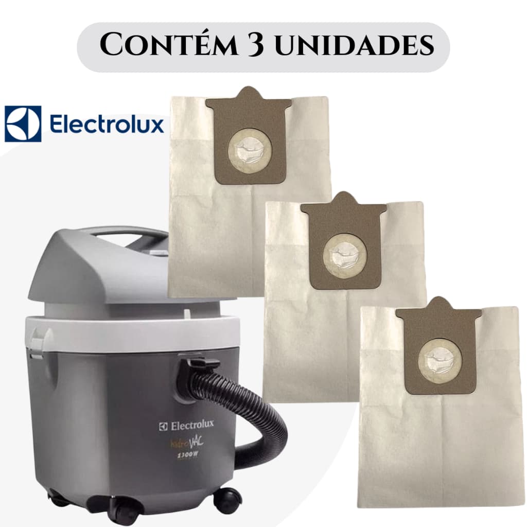 Saco Descartavel para Aspirador De Pó Compatível Com Electrolux Modelo Hidrovac 1300