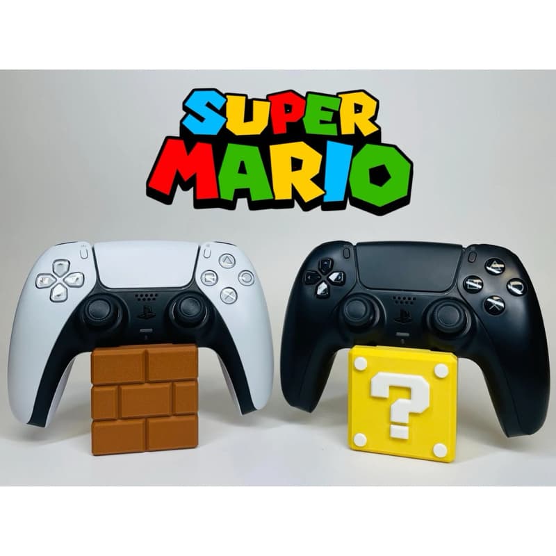 Suporte para controle PS4/PS5 - Bloco Super Mário - Gamer/Videogame joystick