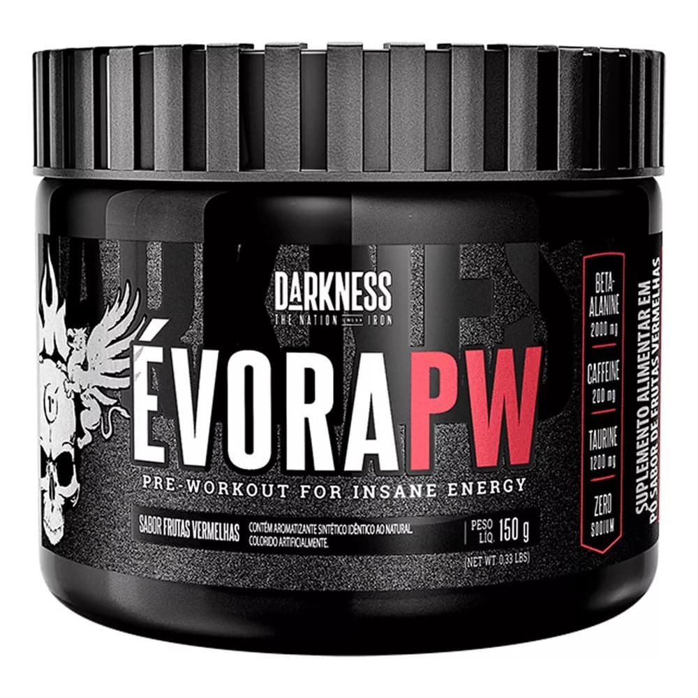 Pré Treino Darkness Evora Pw 150g (todos os sabores)