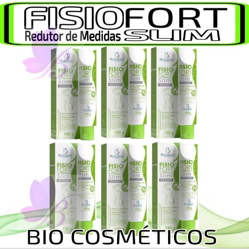 Kit 6 Fisiofort Slim Creme Redutor de Medidas 150gr - Bio Instinto