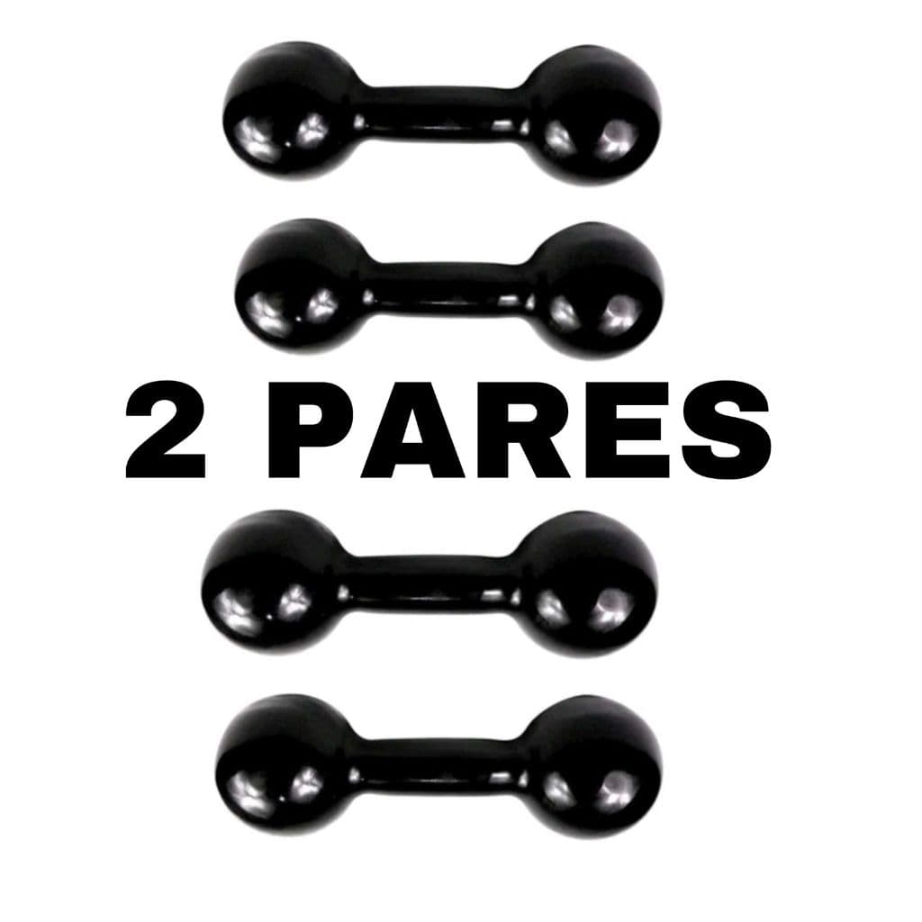 KIT 2 PARES DE HALTER EMBORRACHADO, REVESTIDO PARA TREINOS E MUSCULAÇÃO 2KG
