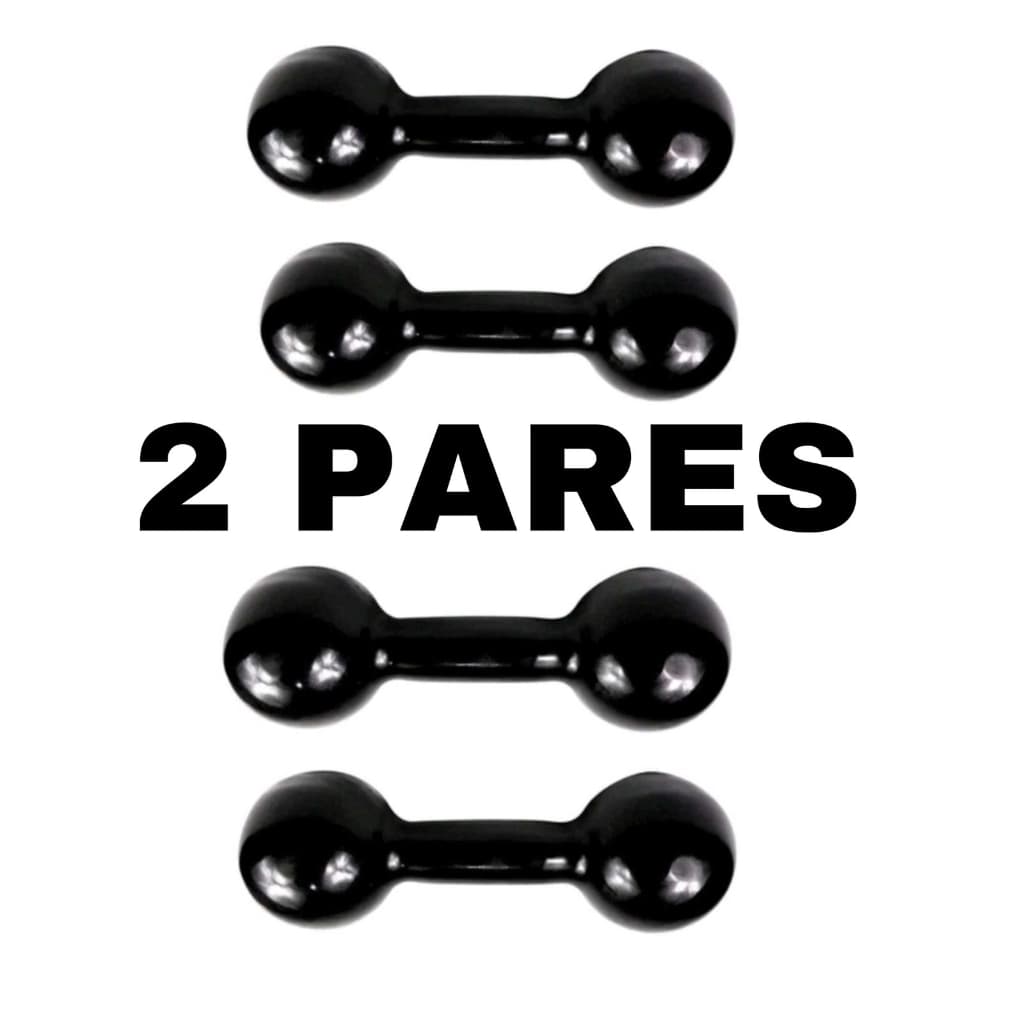 KIT 2 PARES DE HALTER EMBORRACHADO, REVESTIDO PARA TREINOS E MUSCULAÇÃO
