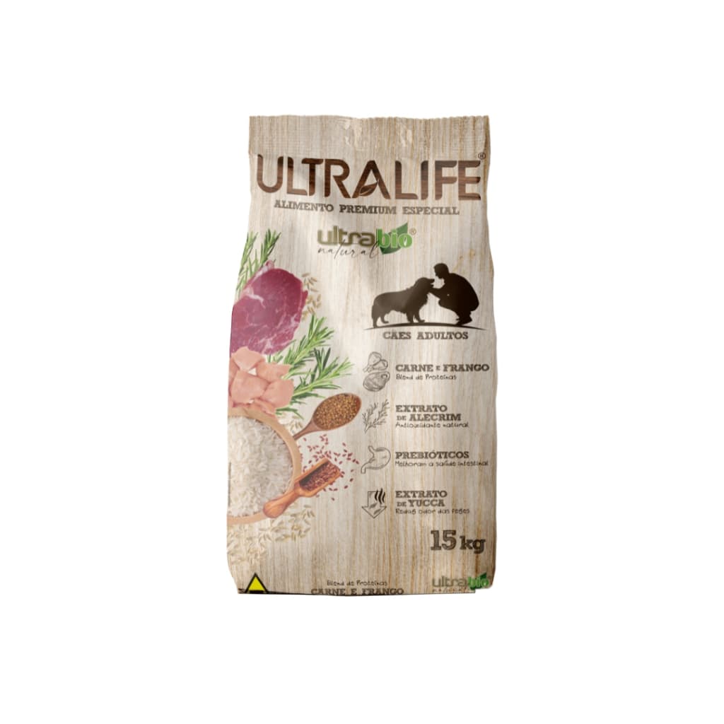 Ração Para Cachorros Adultos Grandes Ultra Life Bio Carne E Frango 15kg Specialle