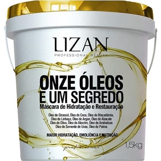 Lizan Máscara Capilar Hidratante Onze Óleos e Um Segredo 1,5kg