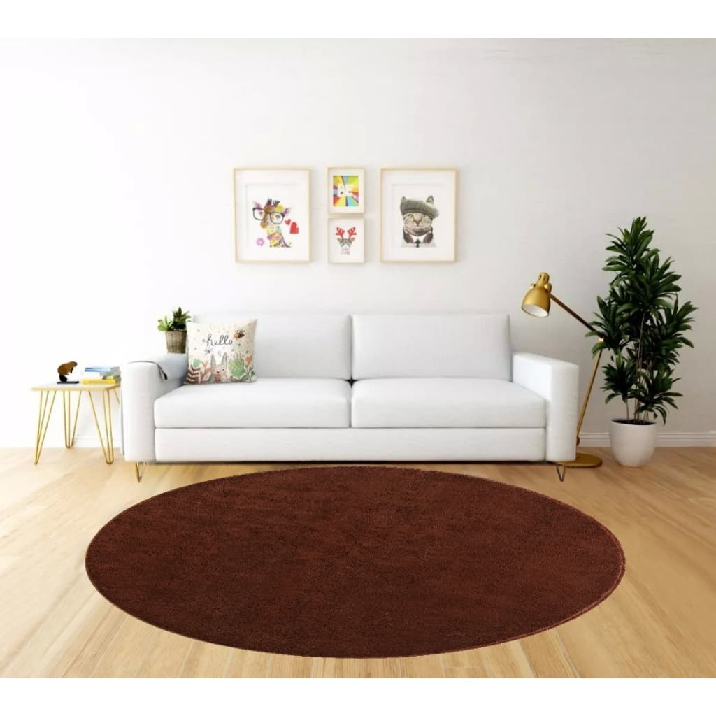 Tapete Redondo 2,00 X 2,00 Apolo Sala Quarto Pelo Macio Antiderrapante Promoção Moderno 100% Antiderrapante