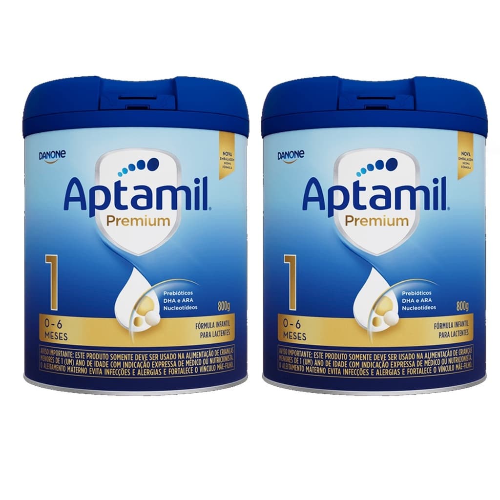 KIT 2 FÓRMULAS INFANTIL APTAMIL 1 800G - DANONE
