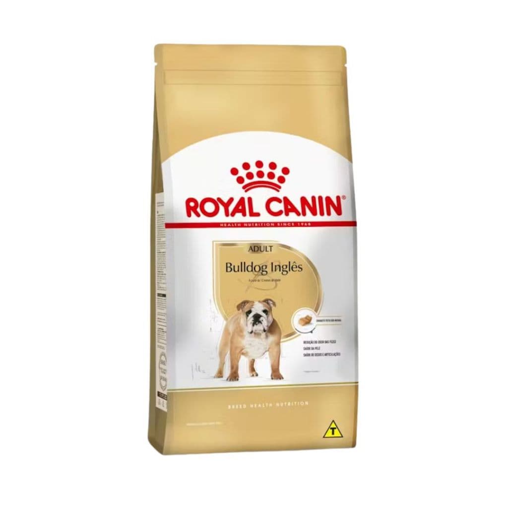 Ração Para Cachorros Adultos Raça Bulldog Inglês 10,1kg Royal Canin