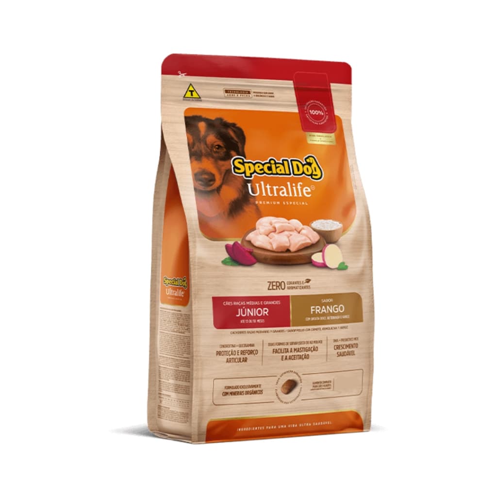 Ração Para Cachorros Filhotes Grandes Ultralife Frango 15kg Special Dog