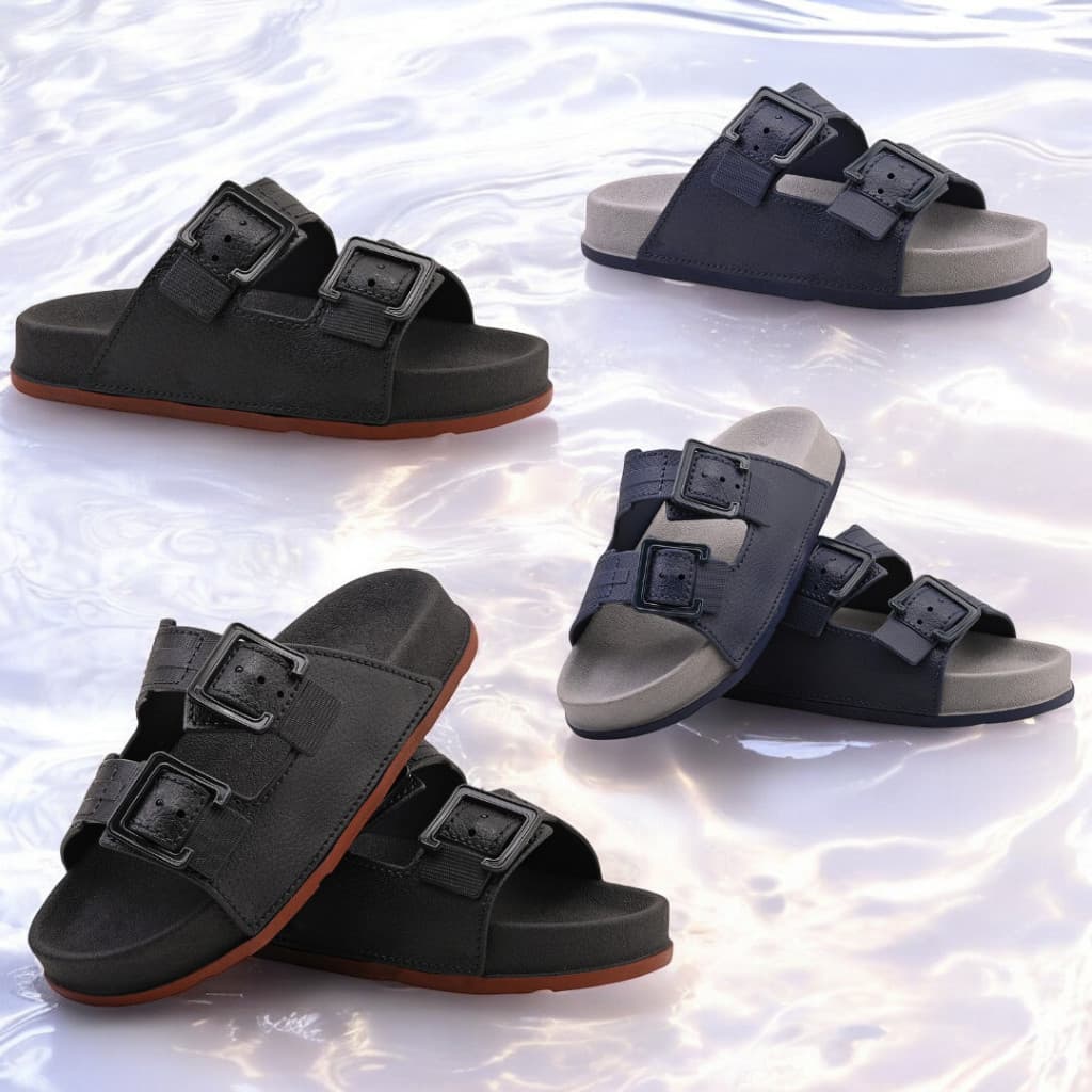 Sandália Masculina Infantil Confortável e Macia Calce Fácil Macio E Confortável Só Pé Calçados!