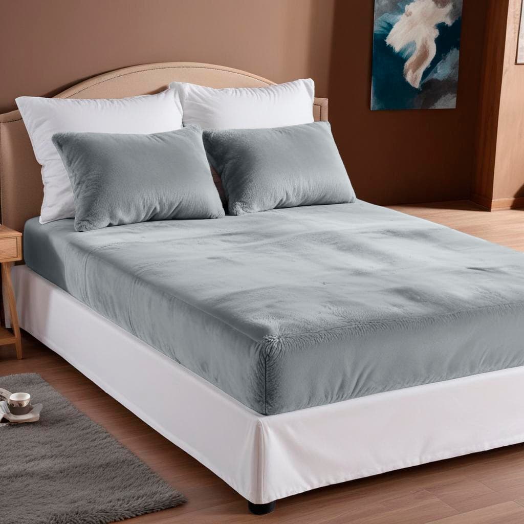 Jogo De Lençol 3 Peças Casal / Queen / King Plush Manta Flannel - Várias Cores