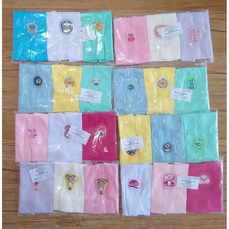 Kit 9 Camisetas Infantil Menina Menino Recém Nascido RN Roupas de Bebê Camiseta Bordado