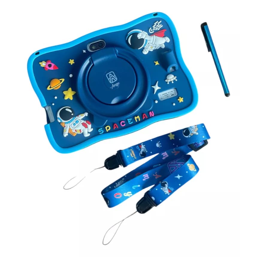 Tablet Infantil 7 Android 64gb Com Jogo 4gb De Ram + caneta + cordão