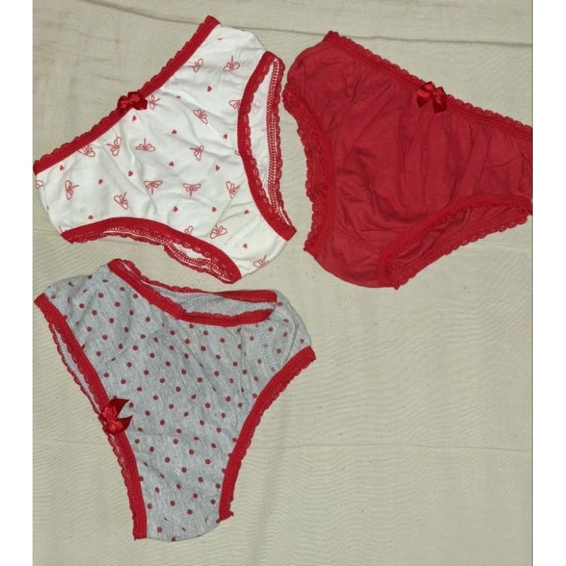 Tapa Fralda/Calcinha - lobinha- vermelho - tam PP