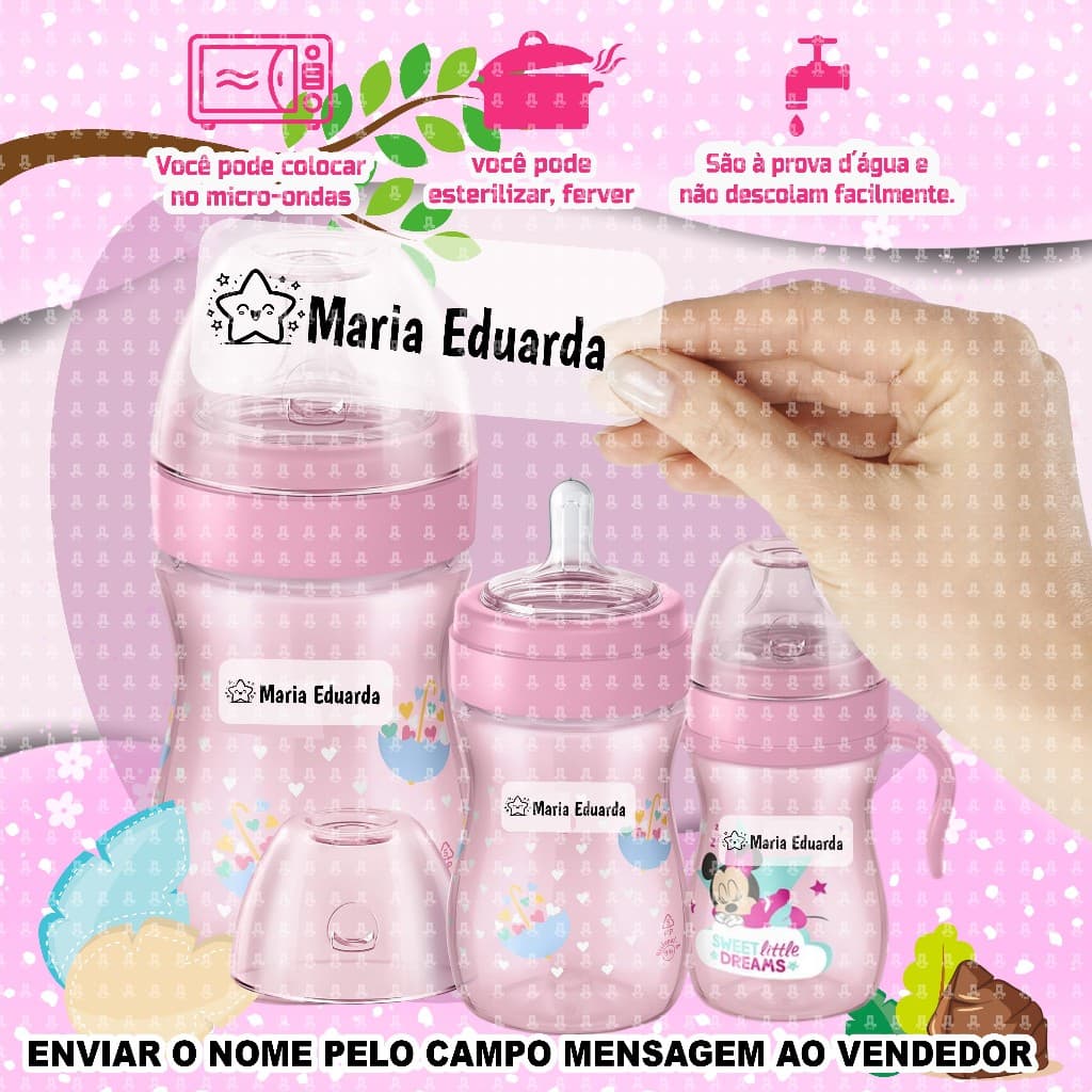 Etiqueta Escolar Personalizada Transparente