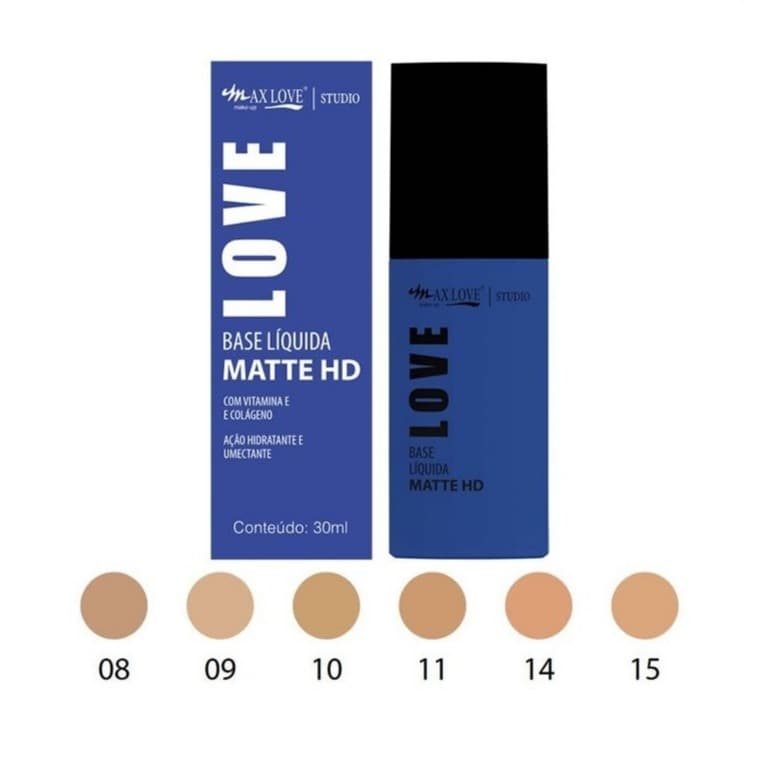 Base Liquida Max Matte HD Max Love 30g escolha a sua
