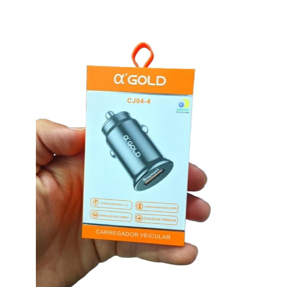 AGOLD CJ04-4 Carregador Turbo Veicular De Celular 1 Portas USB