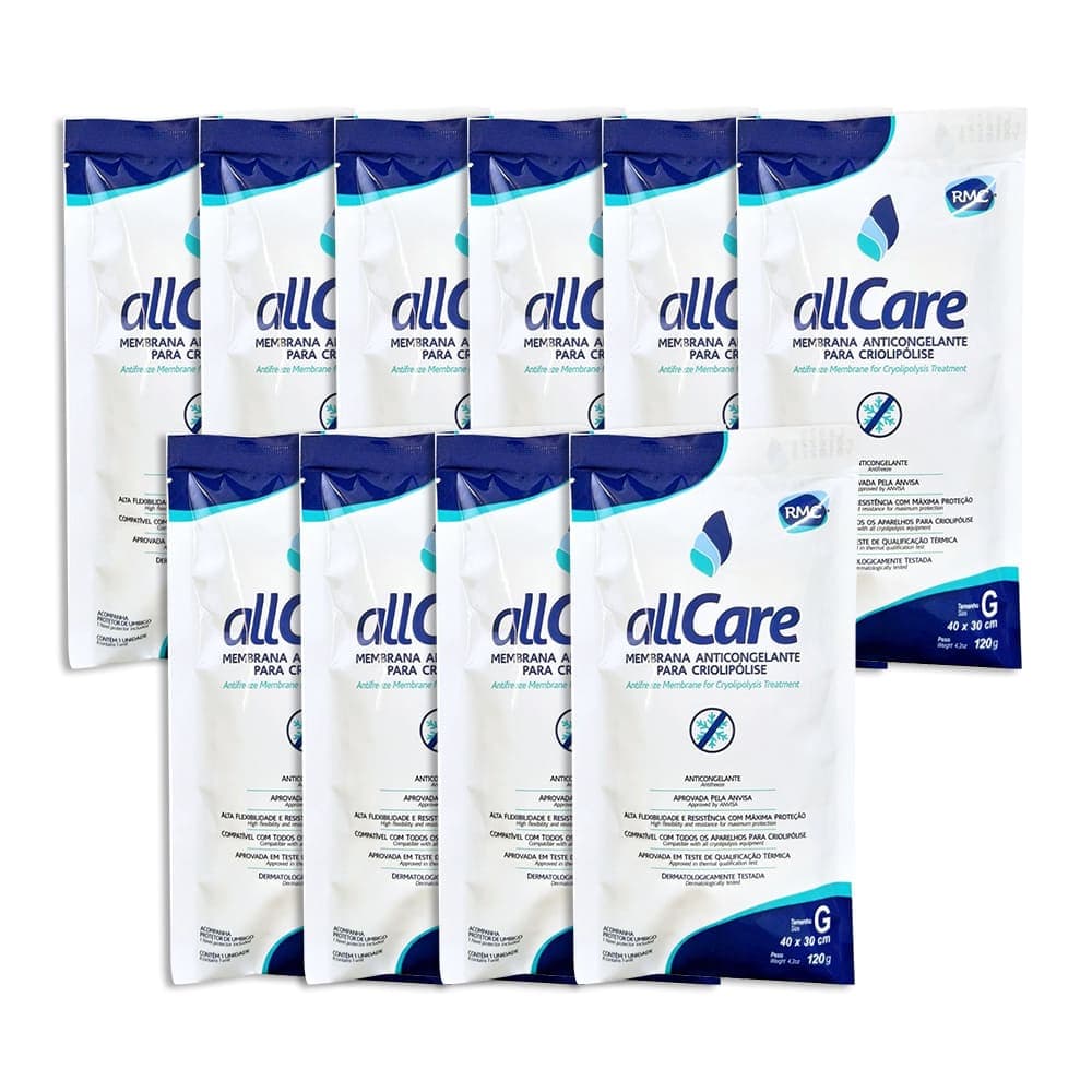 Kit Com 10 Membrana Anticongelante All Care Para Criolipólise G RMC
