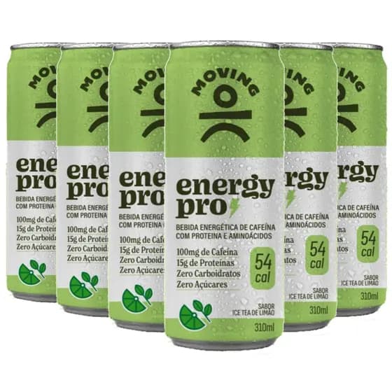 Proteína Líquida Moving 15g Pro Ice Tea Limão 310ml 6 Unid