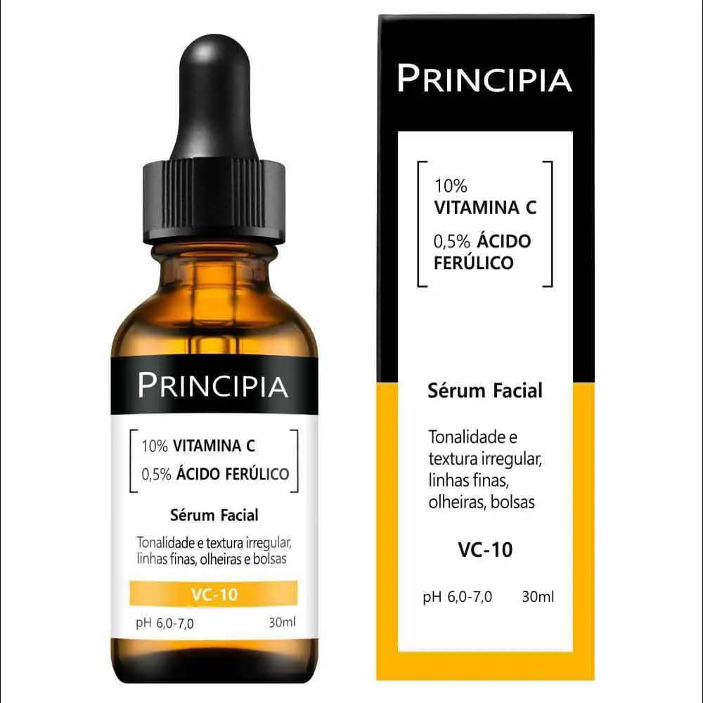 Serum Vitamina C Principia VC-10 30ml Clareador de Manchas Melasma Rosto Vit C Antioxidante Original