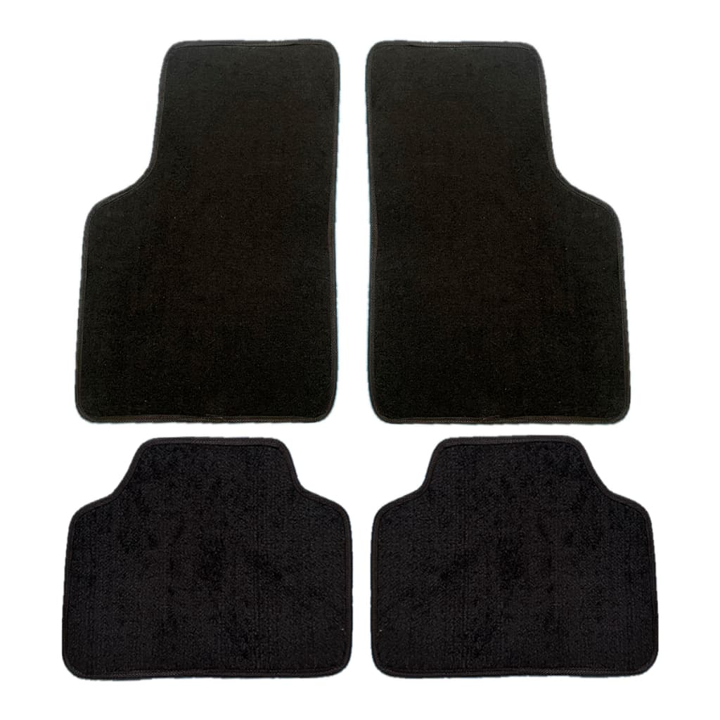 Jogo Tapete Automotivo - Universal Emborrachado c/ Carpete - Base Pinada - Tapete para Carro