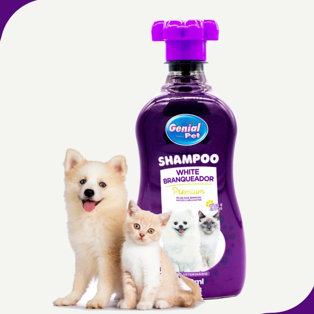 Shampoo para Cachorro Pelos claros Brancos Raças Maltes e Shih-Tzu E Outros 500ml