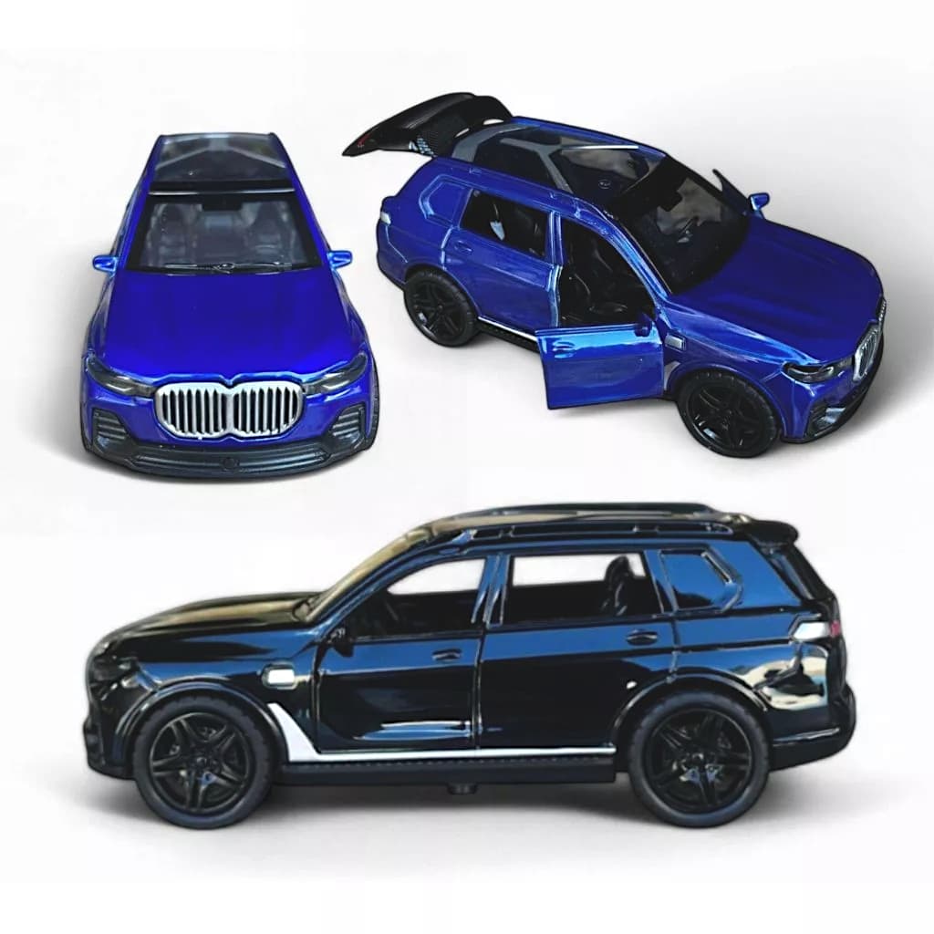 Carrinho De Ferro BMW Miniatura Abre Porta Malas Porta Fricção Coleção