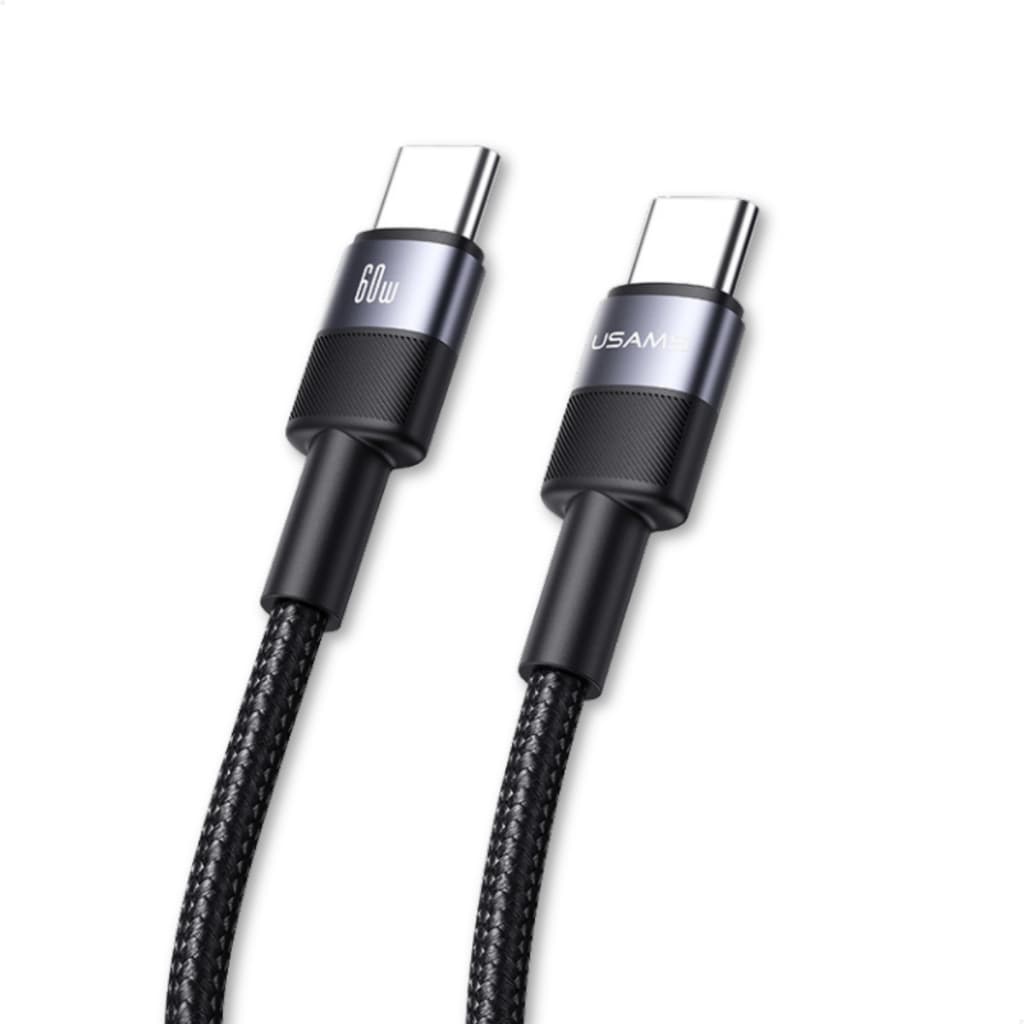 Cabo Tipo C 60W 1,2M Turbo Fast Charging PD Carregador Rápido Celular Tablet Notebook Sincronização