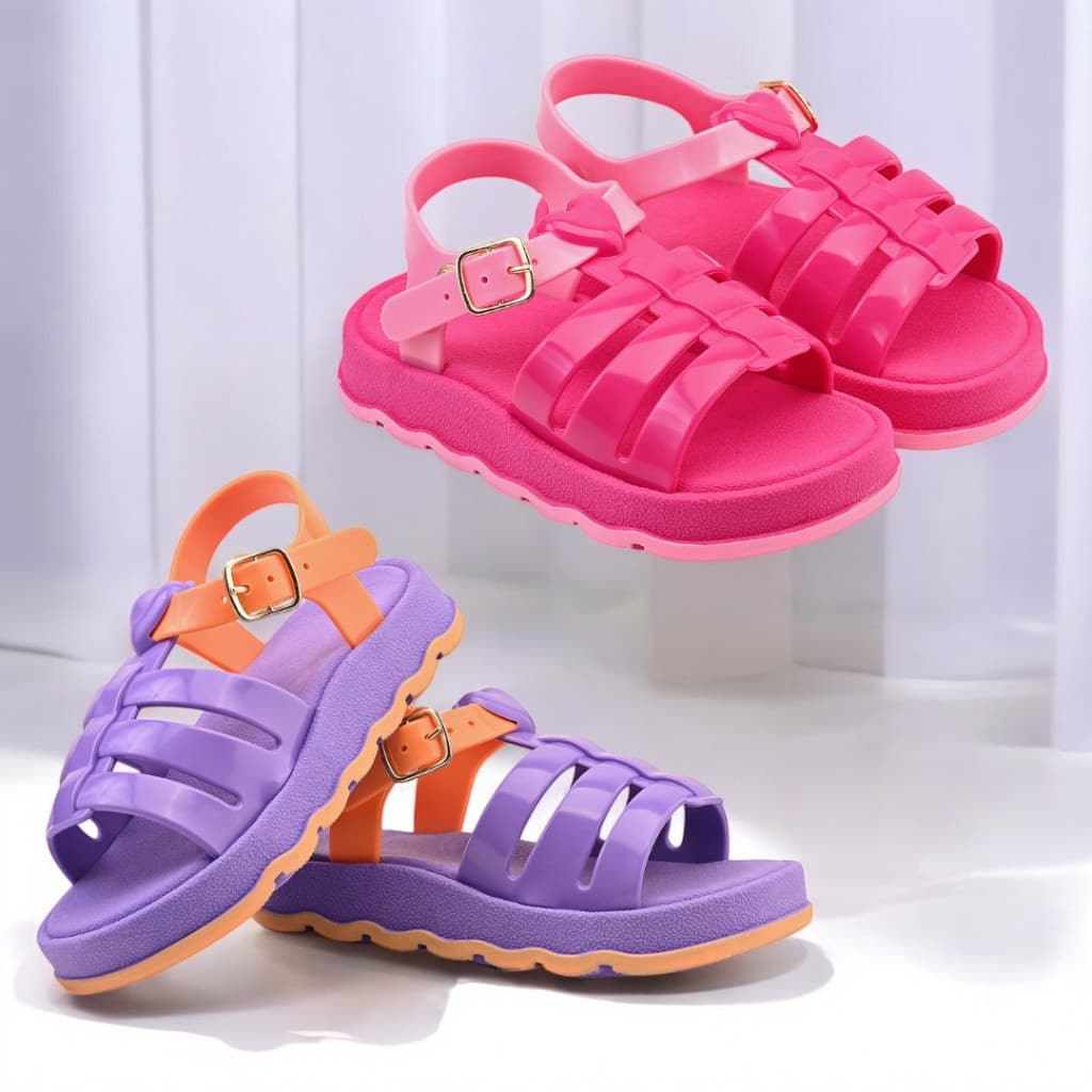 Sandália infantil feminina delicada e confortável sofisticada modinha Kids Thrive Calçados Online